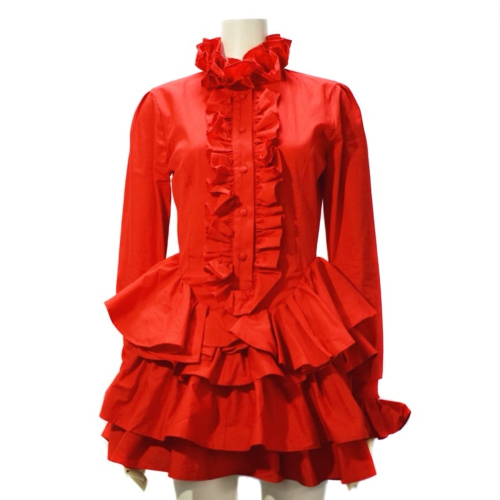 Sexy Dynamite London Frill Dress, Red